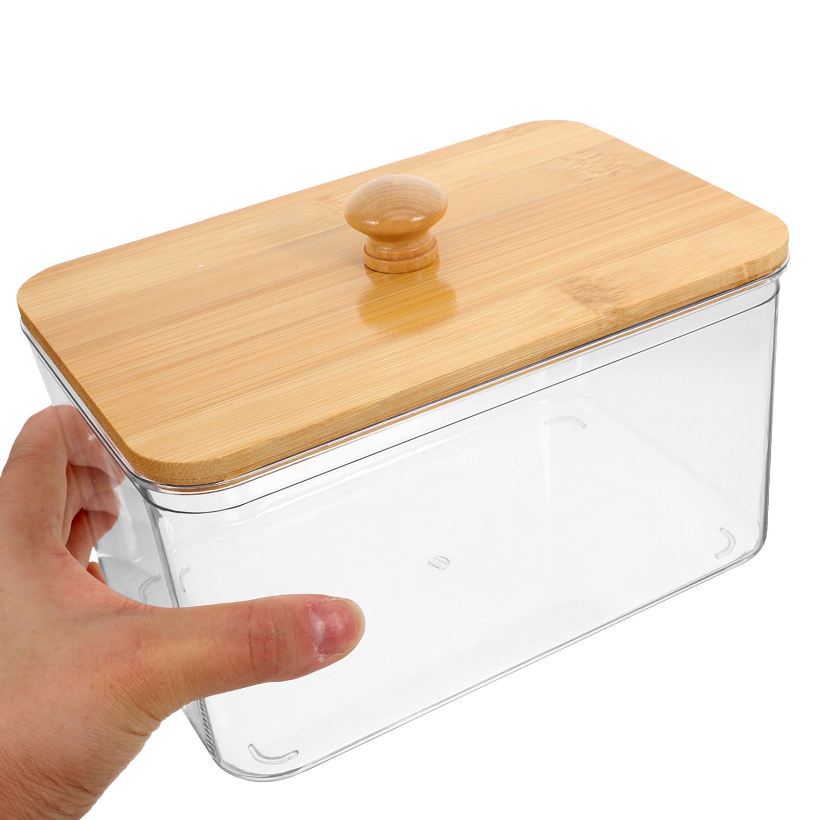 QIDITONG Laundry Sheet Holder With Lid Laundry Room Storage Containers Laundry Pod Container Jars Dryer Sheet Organizer Laundry Room Accessories 18.30X12.40X12.00CM Transparent - Image 5