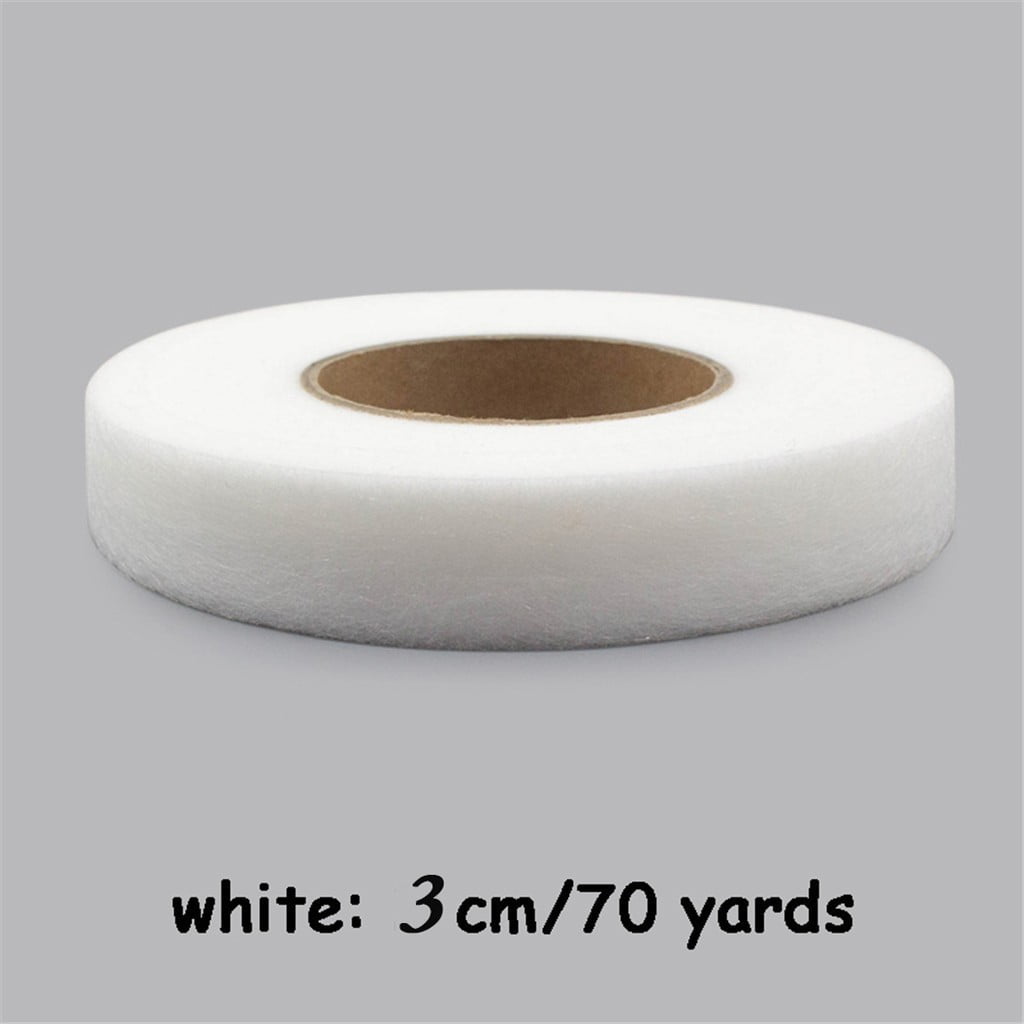 70 Yards Iron in Hemming Tape, 3cm Adhesive No Sewing Hem Tape, Iron in Tape for Hemming, Stitch Witchery Tape Sewing Tape, Fusible Tape Adhesive Wonder Web for Curtain, Pants, Clothes White - Image 2