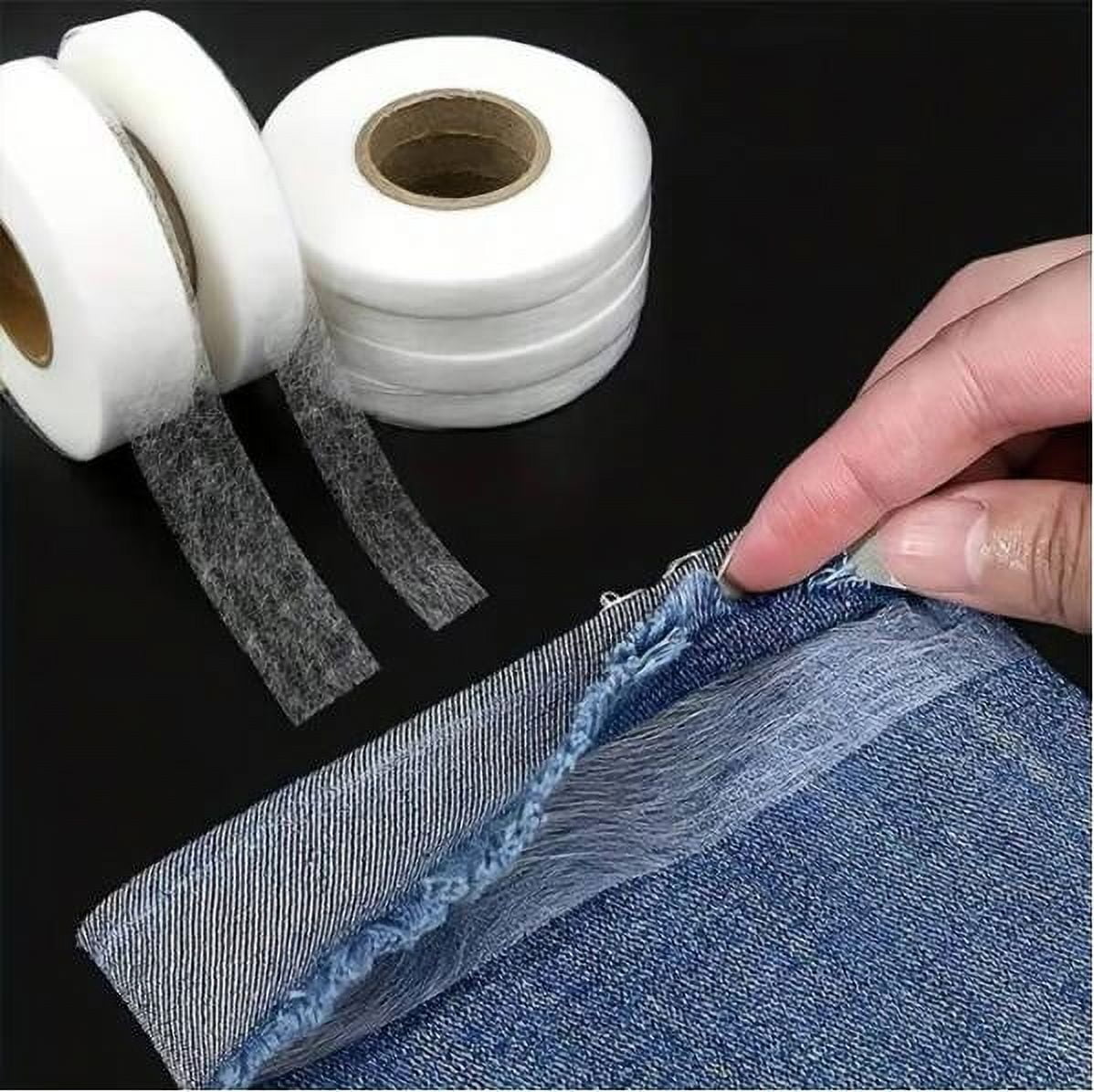 70 Yards Iron in Hemming Tape, 3cm Adhesive No Sewing Hem Tape, Iron in Tape for Hemming, Stitch Witchery Tape Sewing Tape, Fusible Tape Adhesive Wonder Web for Curtain, Pants, Clothes White - Image 5