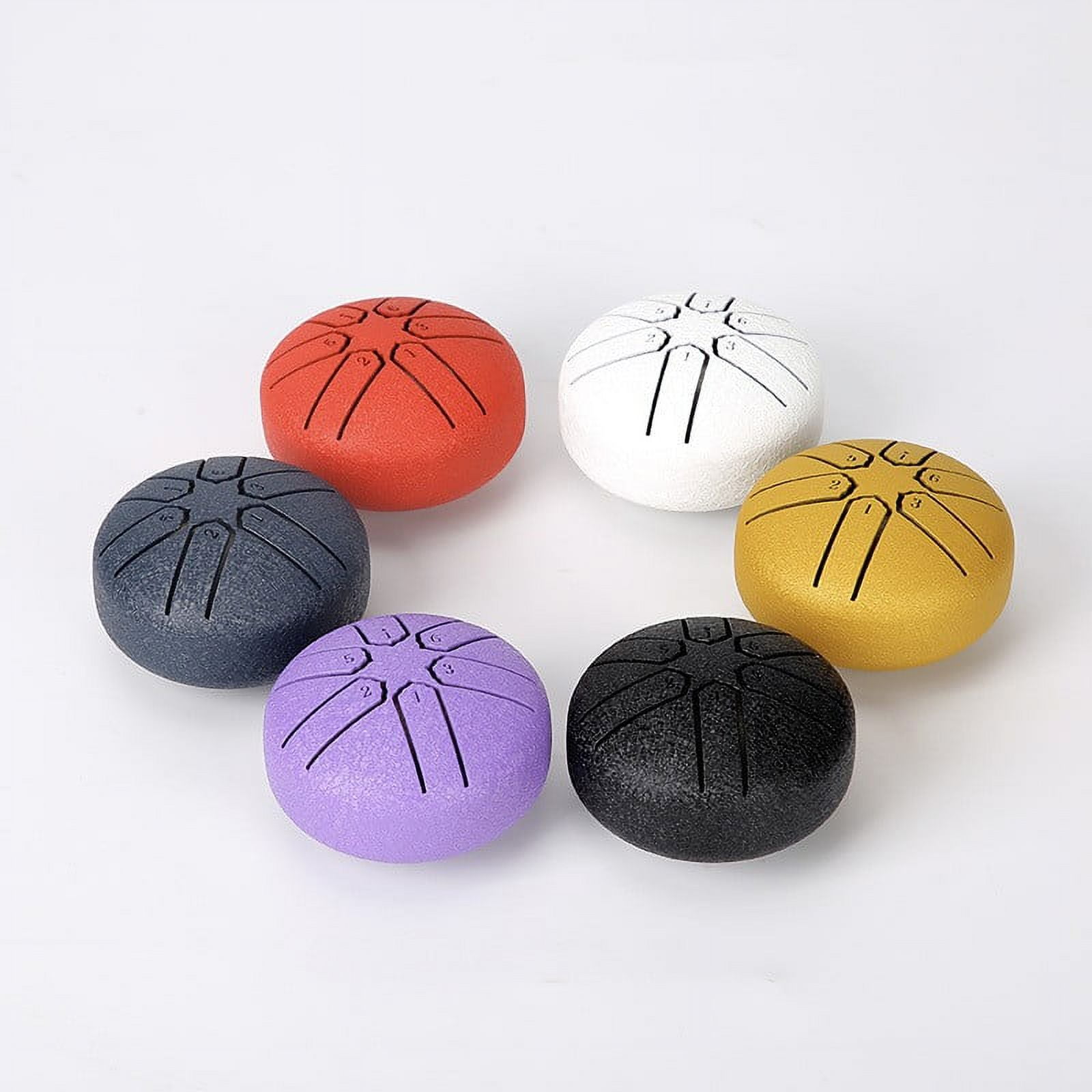 Mini Steel Tongue Drum - Buddha Stone Handpan Drum for Kids & Adults, Meditation & Yoga Gift One Size White - Image 3