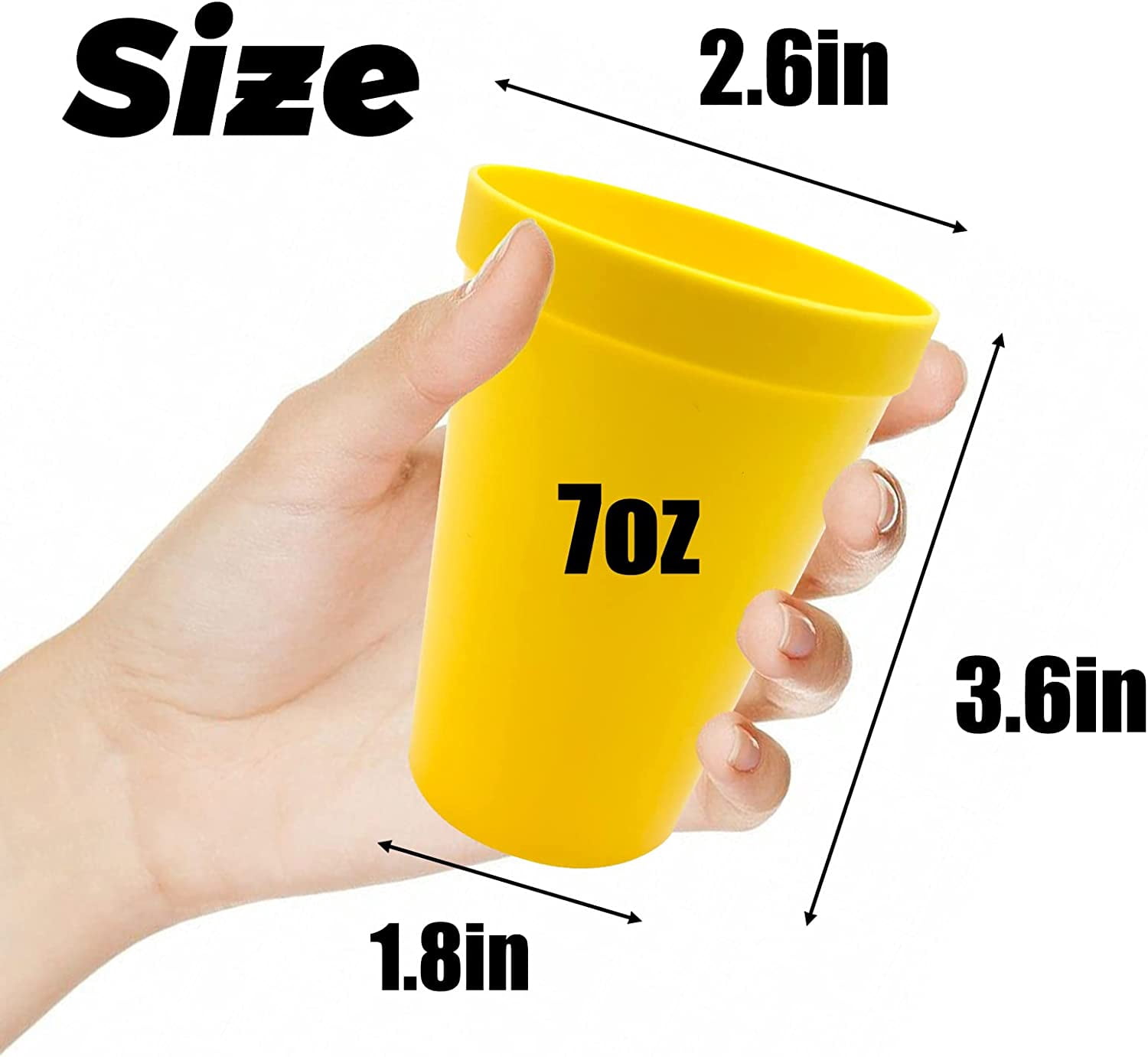 Tutuviw 7oz Plastic Kids Cup Set of 8 Children Drinking Cups, Reusable Juice Tumblers, Unbreakable Toddler Cups Dishwasher Safe, Perfect - Image 7