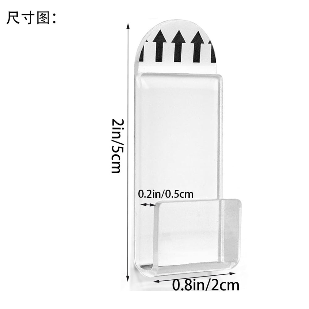 No Drill Vinyl Record Wall Mount Display Shelf,Clear Acrylic Vinyl Holder,Wall Mount Album Storage Shelves,Self Adhesive Wall Hangers Holder,for Home Office Living Room Decor 18 Pcs - Image 2