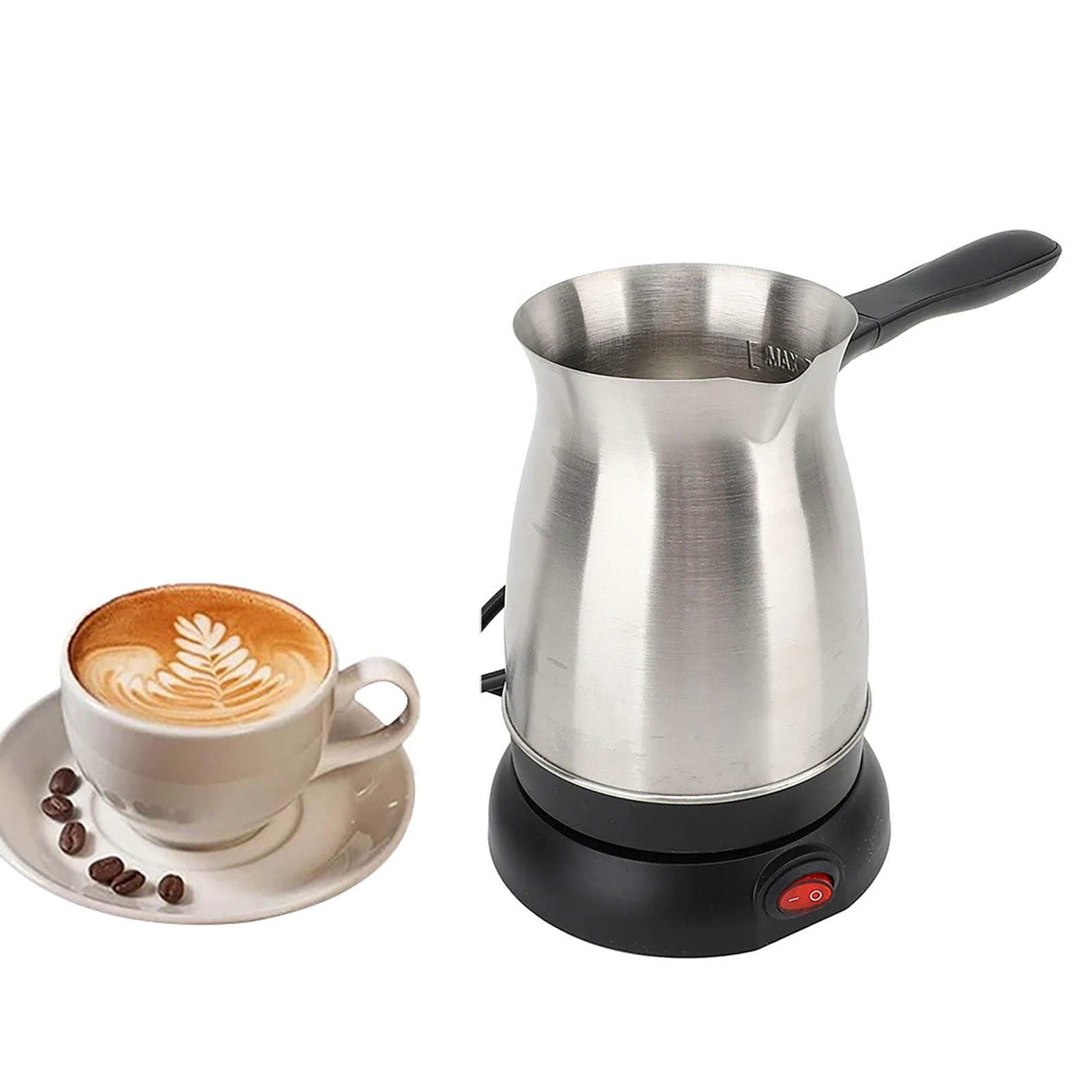 Coffee Maker, Turkish Electric Coffee Maker Machine, Stainless Steel Electric Coffee Pot for Delicious Turkish & Greek Coffee, 600ML,5 to 6 Cup Brewing Capacity,110V US Plug Multicolor - Image 1