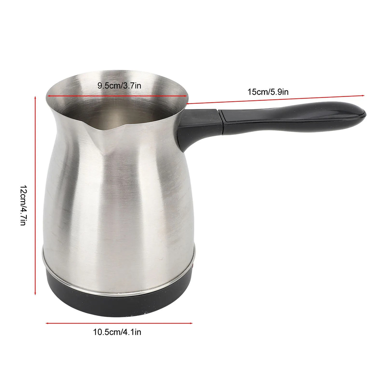 Coffee Maker, Turkish Electric Coffee Maker Machine, Stainless Steel Electric Coffee Pot for Delicious Turkish & Greek Coffee, 600ML,5 to 6 Cup Brewing Capacity,110V US Plug Multicolor - Image 3