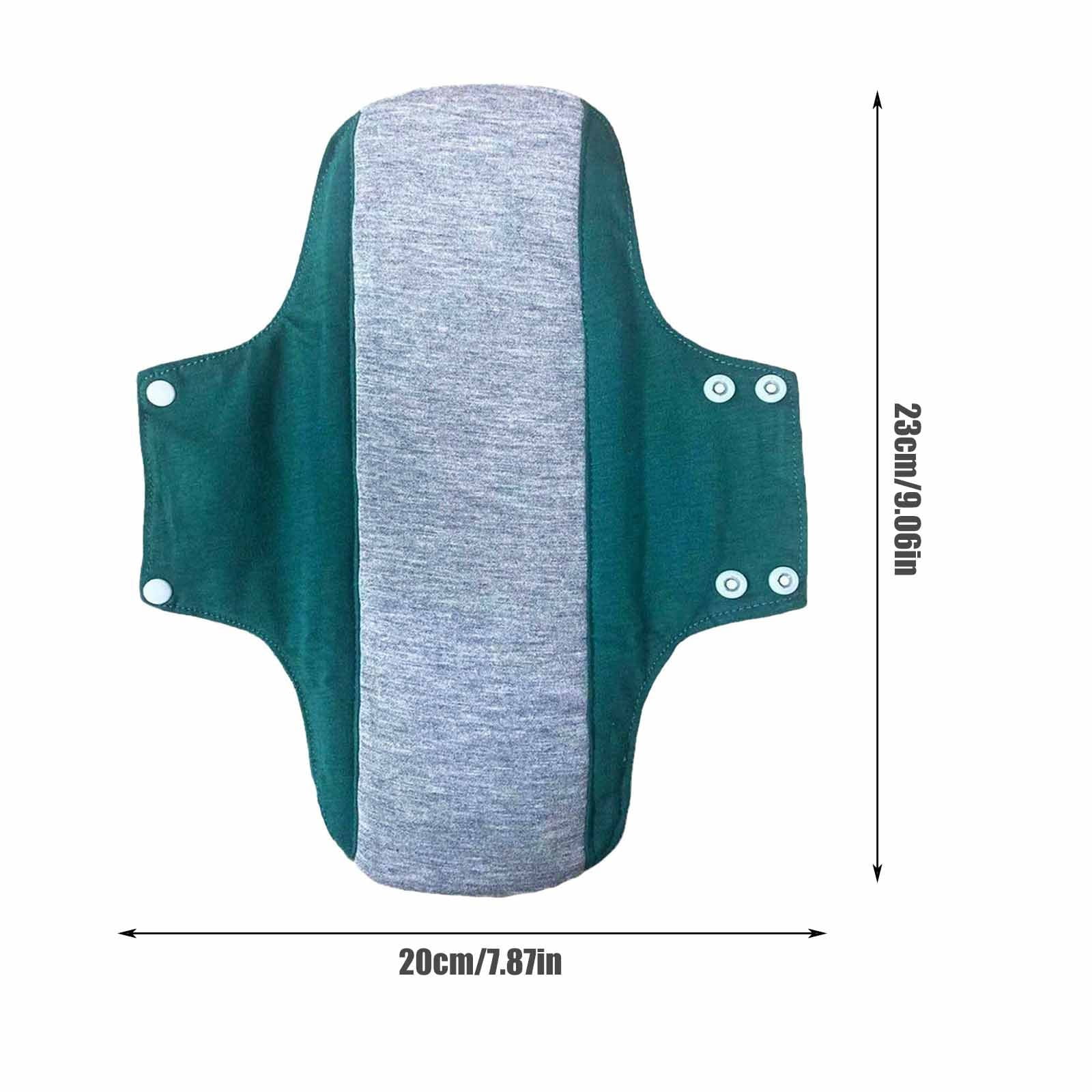 Heavy Incontinence Pads, Soft Cloths Menstrual Pads, Washable Sanitary Napkins, Reusable Menstrual Pads, Leak Proof Highly Absorbent Pures Cotton Reusable Menstrual Pad, 20*23cm A - Image 2