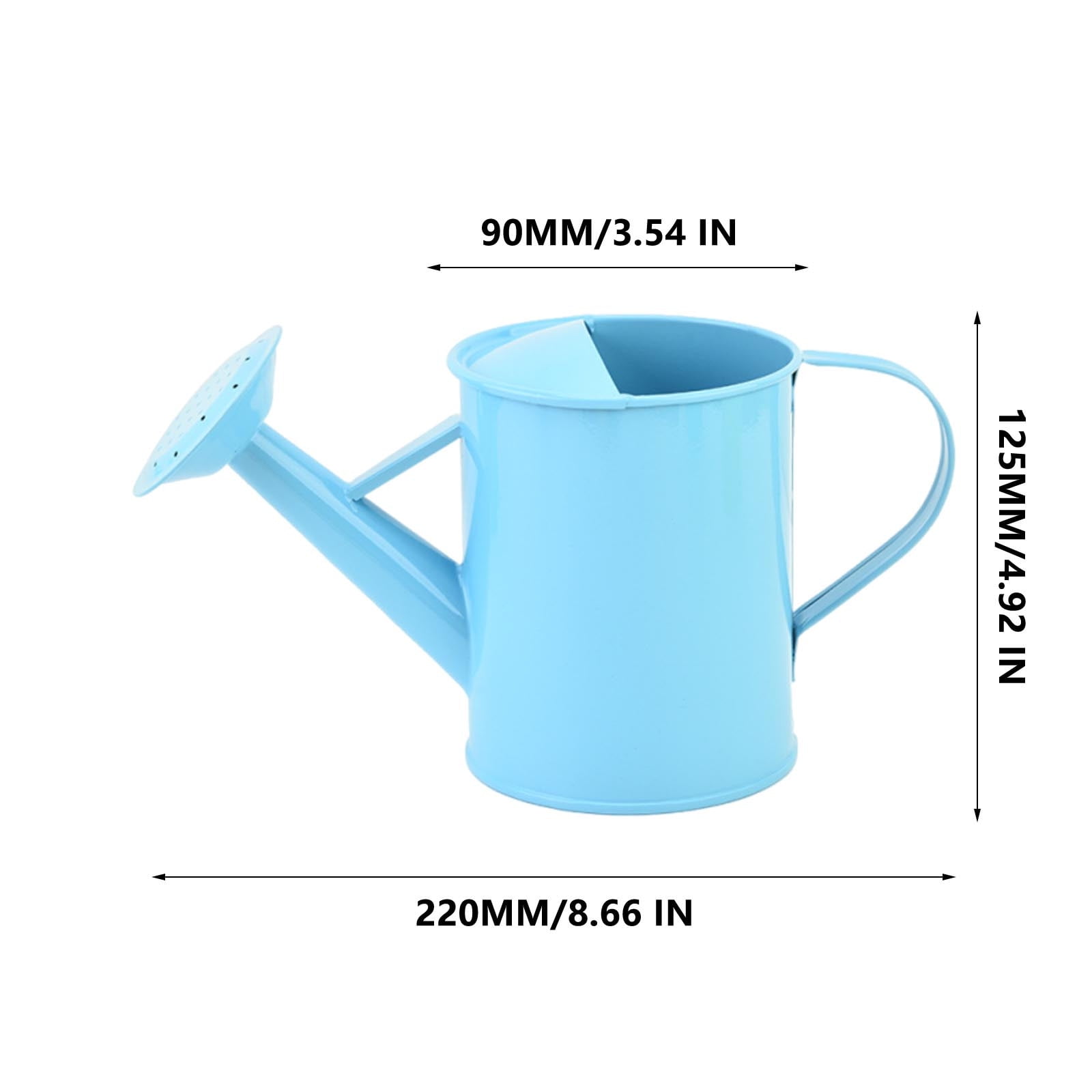 Metal Watering Can, Iron Sprinkling Kettle, Garden Watering Pot for Outdoor Plants Watering Equipment, Gardening Water Pot Watering Can for Garden Home Plants, 600ML 600 mL Green - Image 2