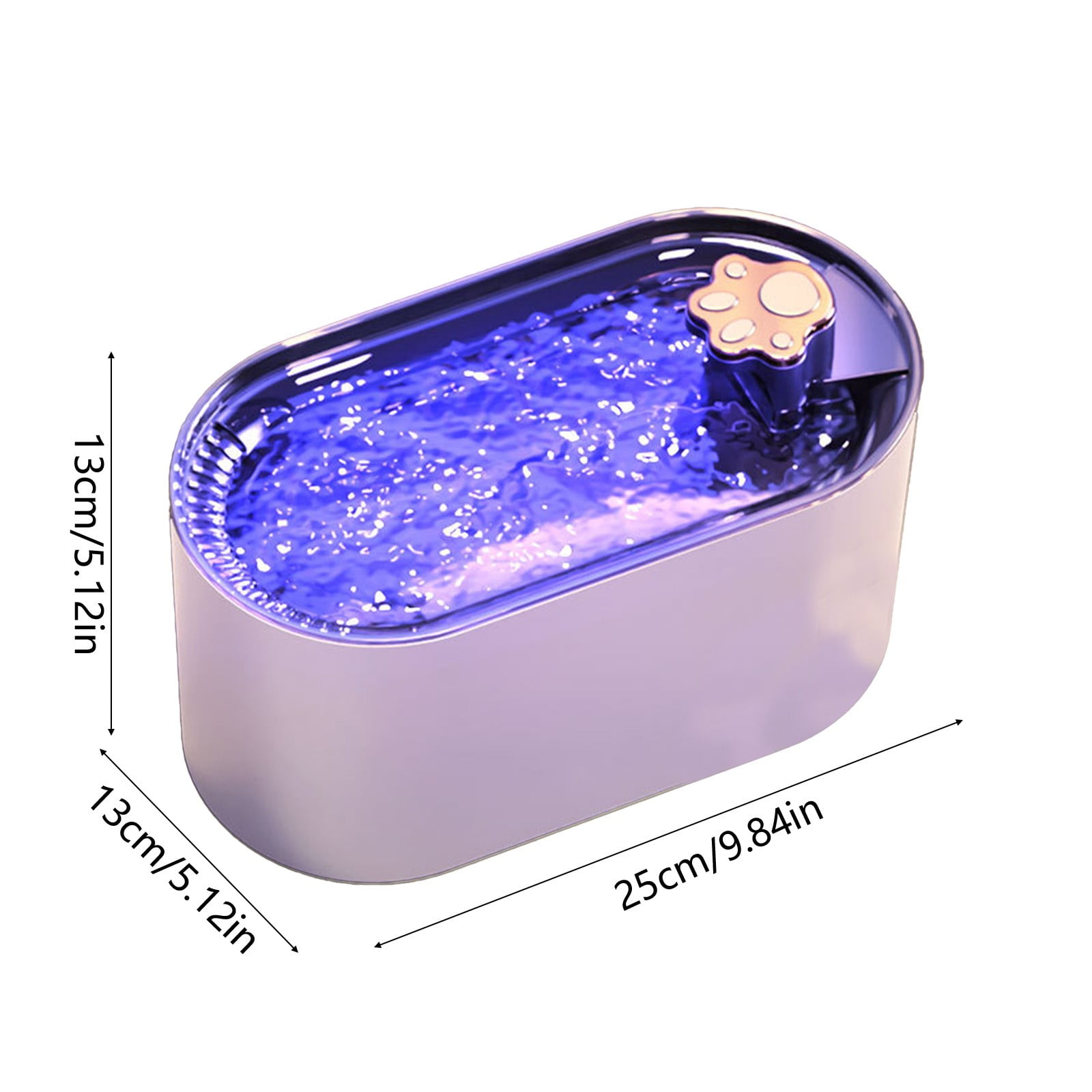 Cats Water Fountains, 3L Automatic Pet Dispenser, Automatic Cats Water Fountains Dog Water Dispenser, Whispers Quiet Cats Fountains Pet Water Fountains, Dog Water Dispenser with LED Light B - Image 3