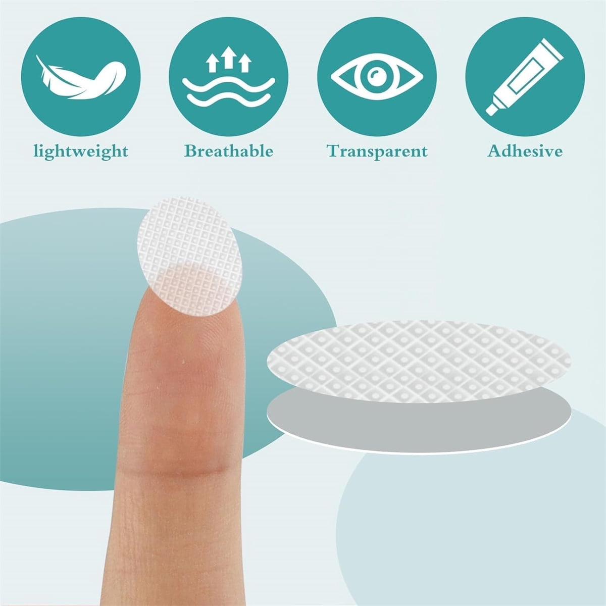 Earring Stickers for Split Earlobes,Tutuviw 50Pcs Earring Support Patches,Reinforcement Ear Stickers Earring Backs for Droopy Ears Heavy Earrings,Large Earring Stabilizers Stickers White - Image 2