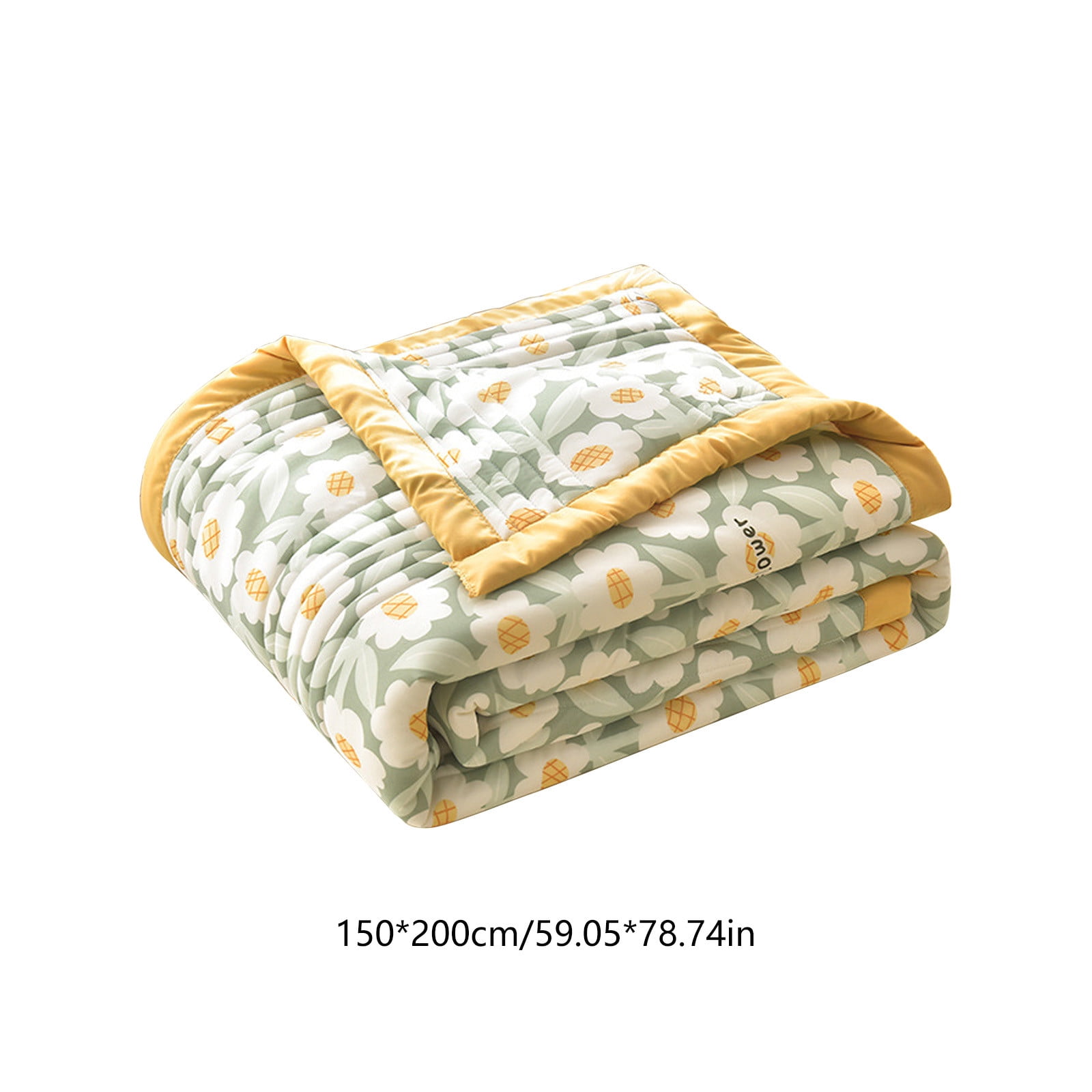 Quilts for Queen Bed Light Bedspreads,Soft Bed Summer Quilt Lightweight Microfiber Bedspread,Modern Style Flowers Pattern Coverlet for All Season multicolor H - Image 5
