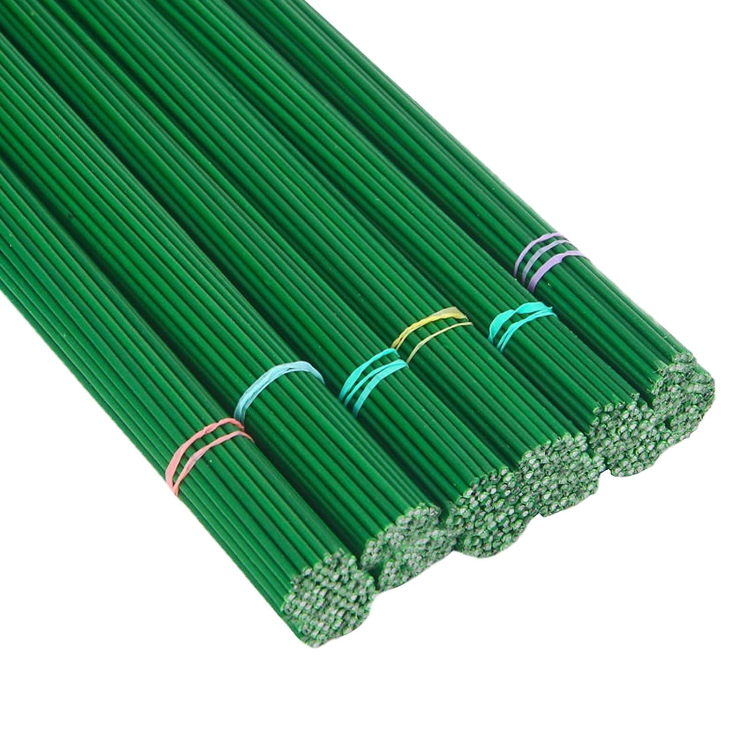 100pcs/Paage 14 Gauge Green Floral Stem Wire for Artificial Flower Making 12 inch,16 inch (16