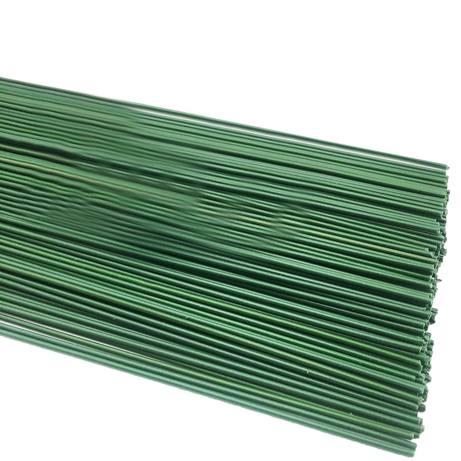 100pcs/Paage 14 Gauge Green Floral Stem Wire for Artificial Flower Making 12 inch,16 inch (16