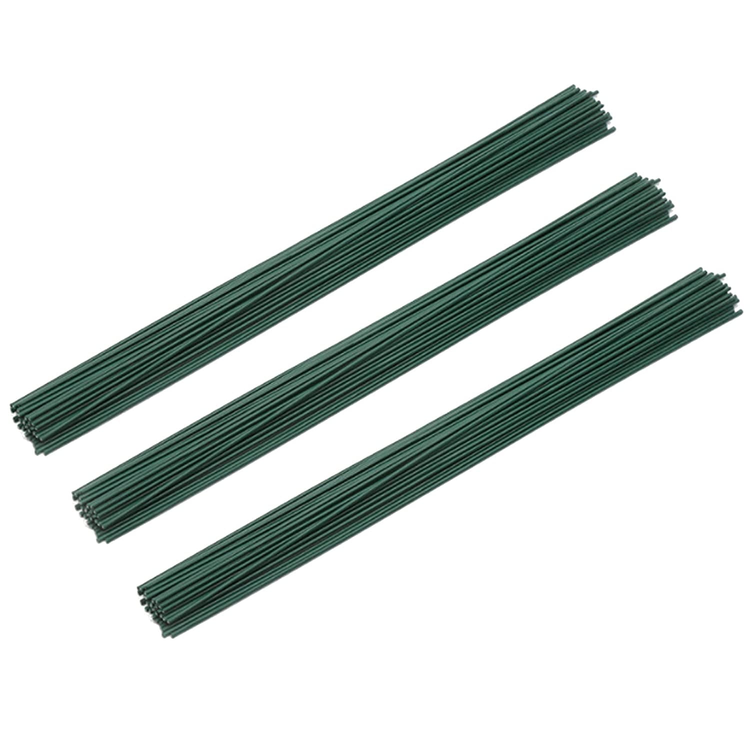 100pcs/Paage 14 Gauge Green Floral Stem Wire for Artificial Flower Making 12 inch,16 inch (16