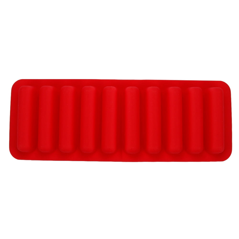 Chocolate Bar Molds Silicone Rectangle for Deep Bars,10 Cavities Thick Flexible Molds for Homemade Snacks Sugar Free Energy Soft Baked Oat Protein Energy Bars, Easy Release Moulds Tray Radon Color 1pc - Image 3