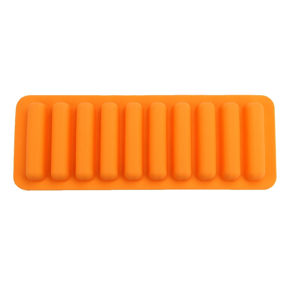 Chocolate Bar Molds Silicone Rectangle for Deep Bars,10 Cavities Thick Flexible Molds for Homemade Snacks Sugar Free Energy Soft Baked Oat Protein Energy Bars, Easy Release Moulds Tray Radon Color 1pc - Image 5