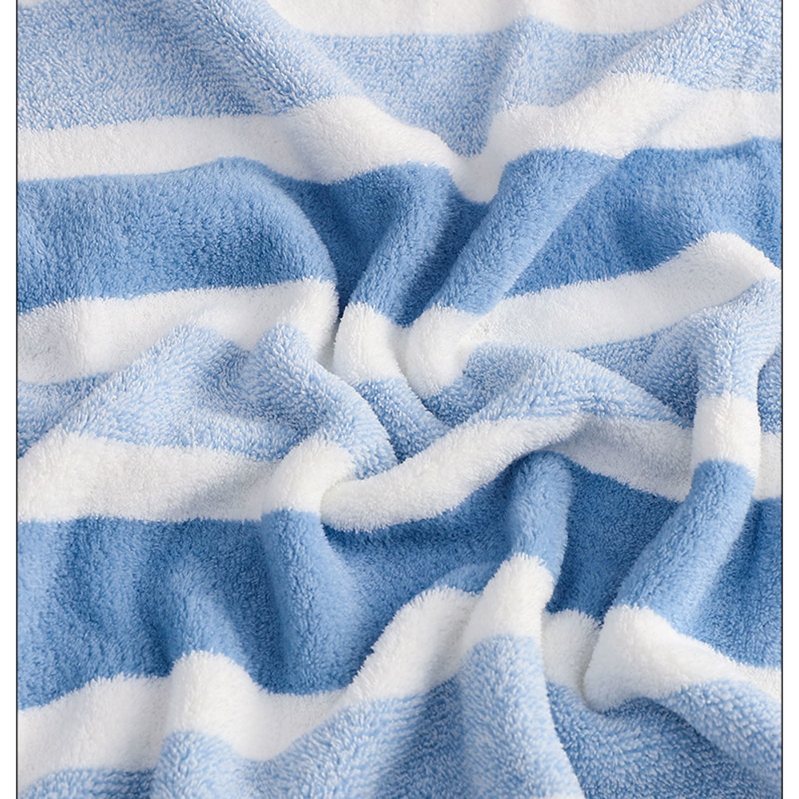 Clearance 8 Pack Plush Absorbent 100% Cotton Bath Towel Set, 2 Bath Towels 4 Hand Towels 2 Washcloths, Luxury 8 Piece Towel Set for Bathroom SPA Gym, Family Bath Towel Set Blue - Image 4
