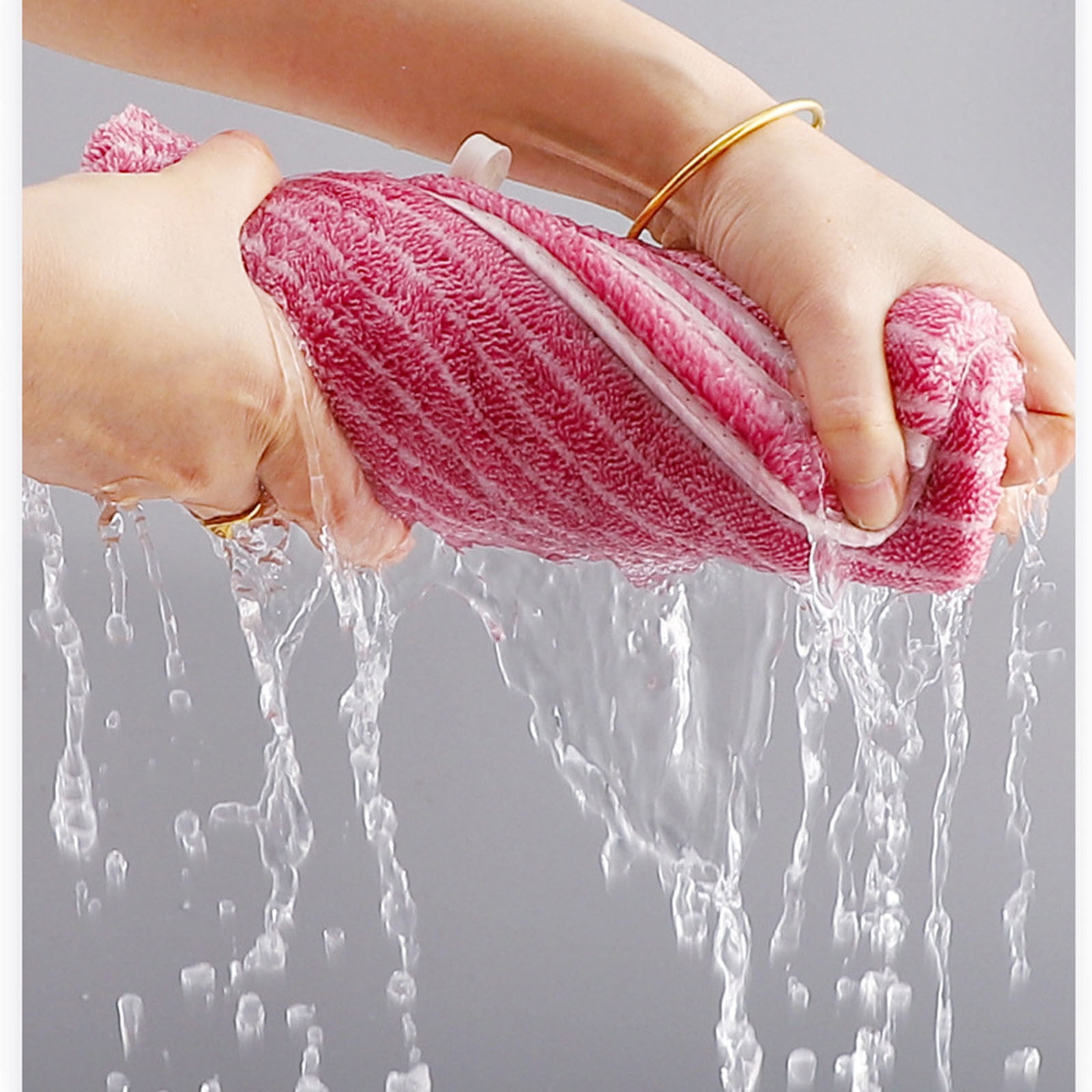 Clearance 8 Pack Plush Absorbent 100% Cotton Bath Towel Set, 2 Bath Towels 4 Hand Towels 2 Washcloths, Luxury 8 Piece Towel Set for Bathroom SPA Gym, Family Bath Towel Set Pink - Image 4