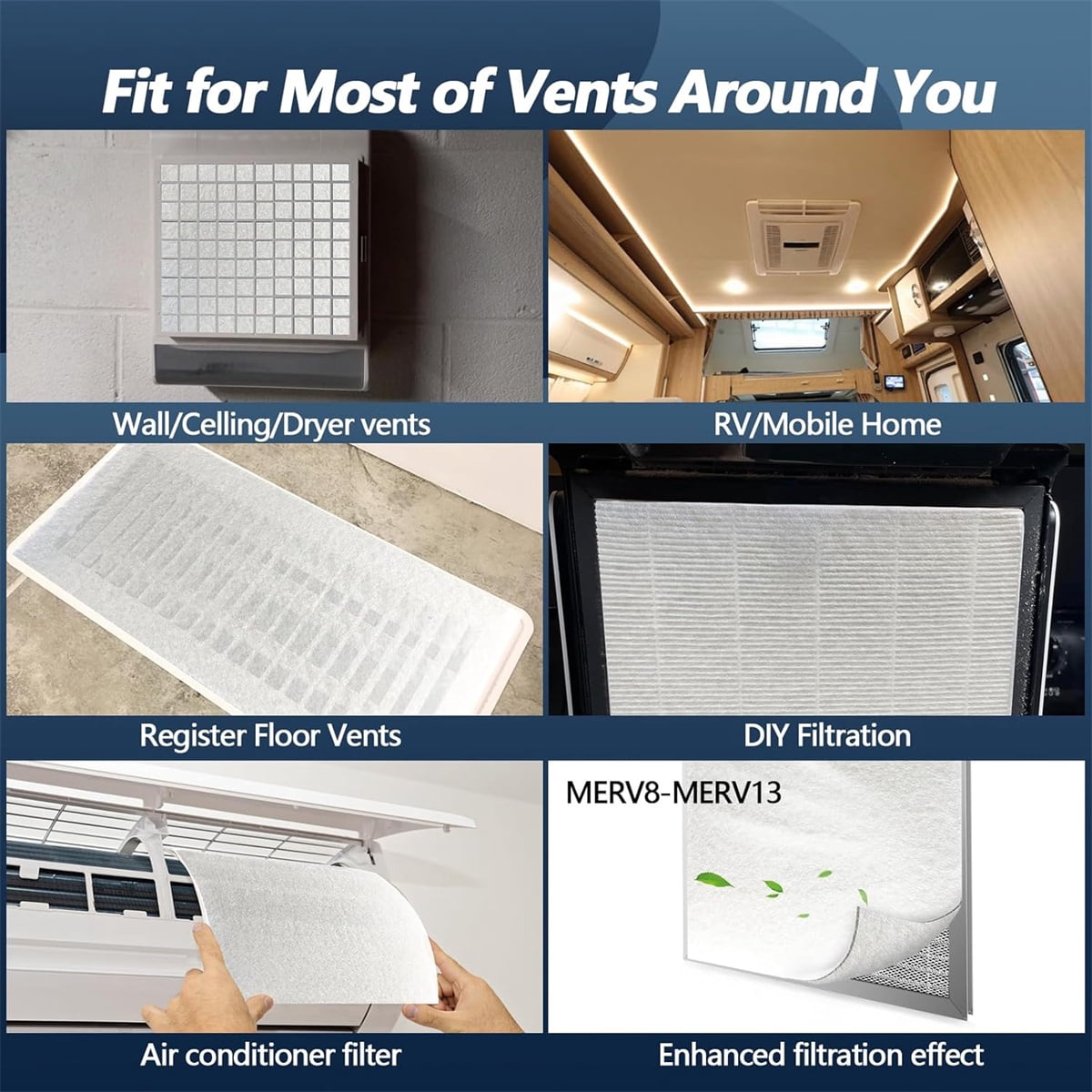 Air Vent Filter Kit Tutuviw Customizable Vent Filter Cotton78x39
