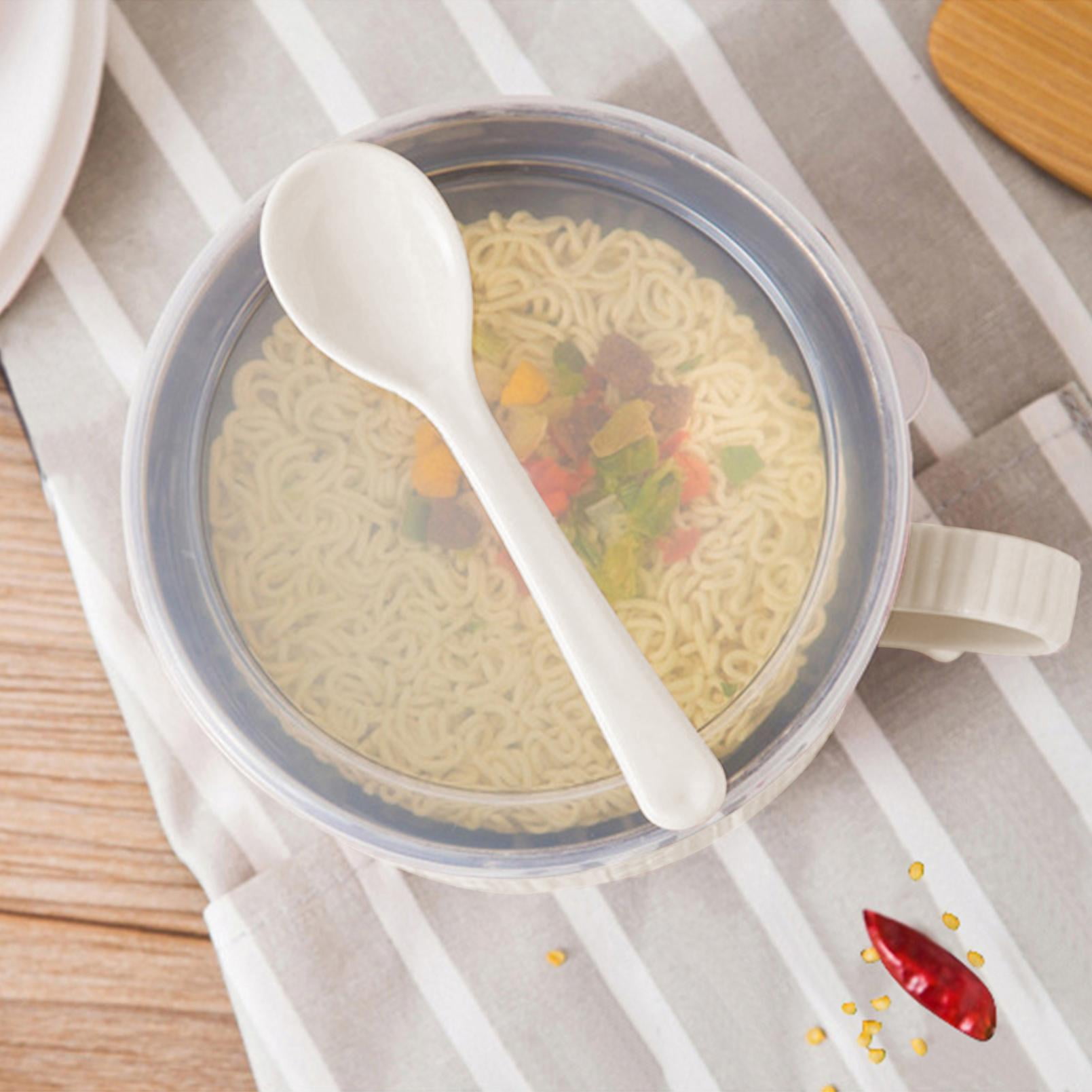 Soup Bowl with Handles,Soup Mug with Handles, Wide Large Cereal Bowl for Oatmeal, Gumbo, Salad, Ceramic Soup Cup, Microwave & Oven Safe 5.5x3.7inch A Clearance! Beige/2PCS - Image 5