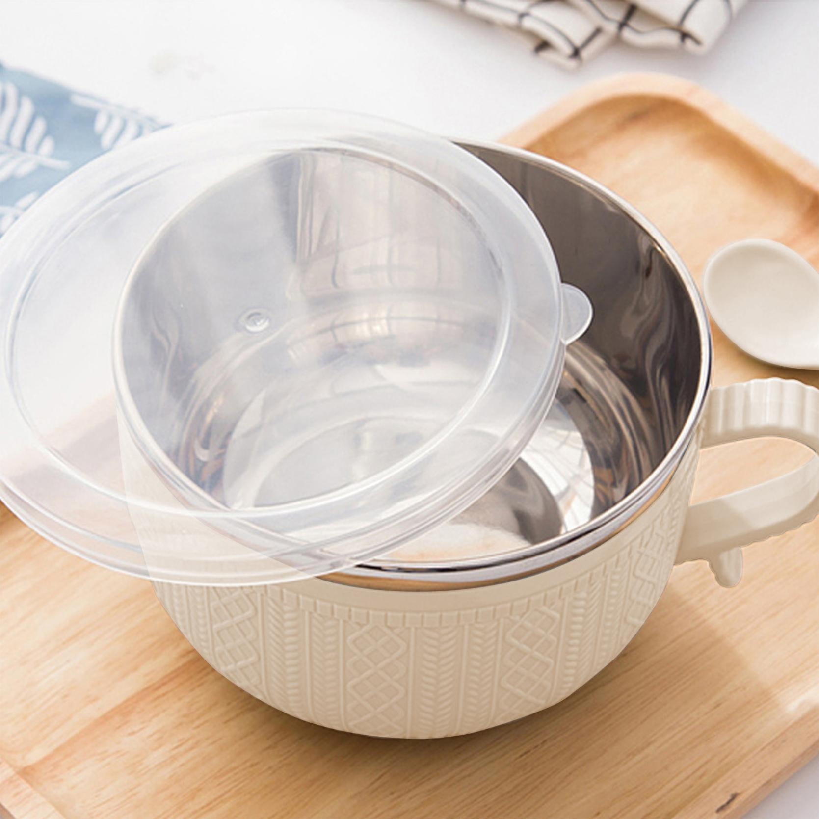 Soup Bowl with Handles,Soup Mug with Handles, Wide Large Cereal Bowl for Oatmeal, Gumbo, Salad, Ceramic Soup Cup, Microwave & Oven Safe 5.5x3.7inch A Clearance! Beige/3PCS - Image 4