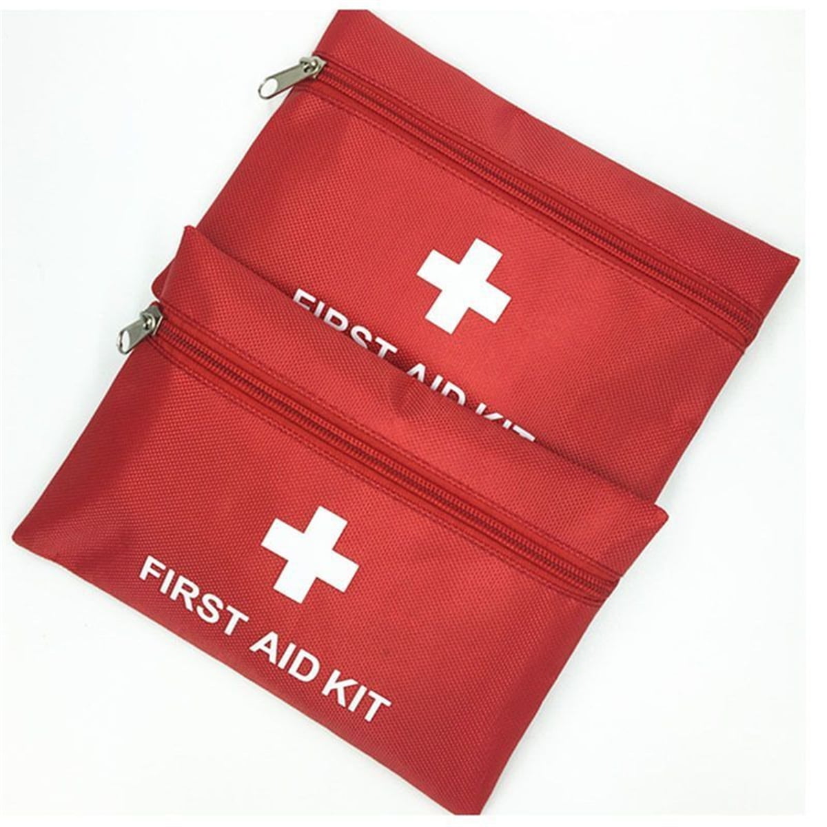 6 Pcs Red First Aid Bag,Tutuviw Empty First Aid Kit Pouch,Compact Portable Medical Emergency Bag for Emergency at Outdoors Hiking Backpacking Travel Car Cycling,Survival Gear Bag (Oxford Cloth) - Image 7