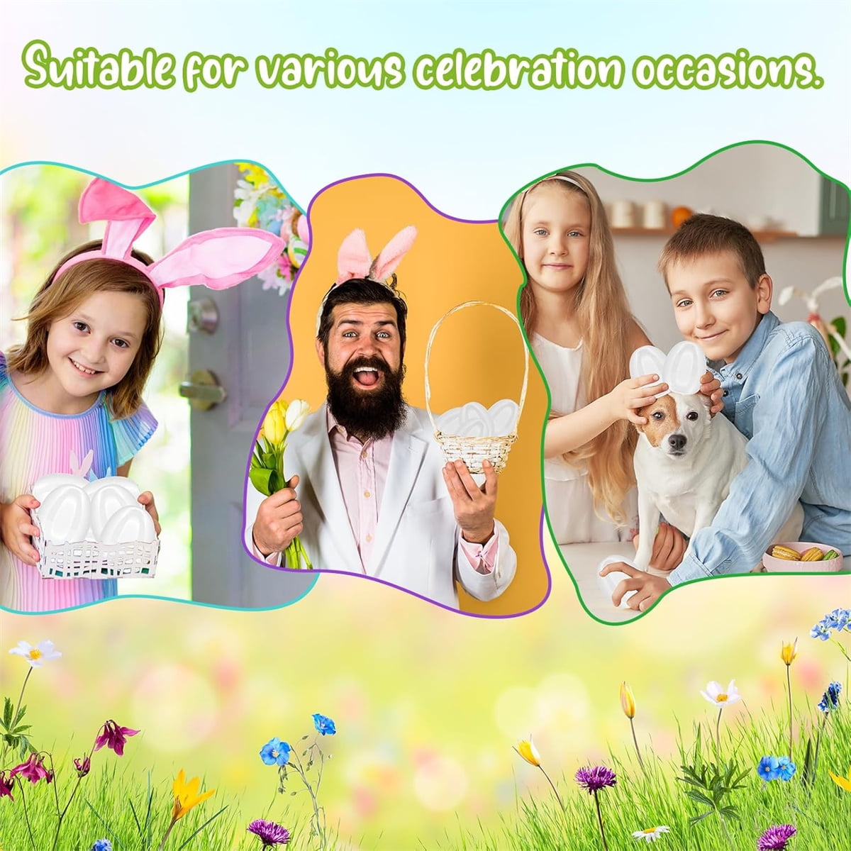 Tutuviw 20Pcs Small Translucent Fillable Easter Egg,Plastic Clear Easter Eggs, 3.5 Inch Empty Eggs Bulk for Easter Theme Party Favor Basket Stuffers,Bulk Easter Toy for Filling Candy,Party Favor - Image 5