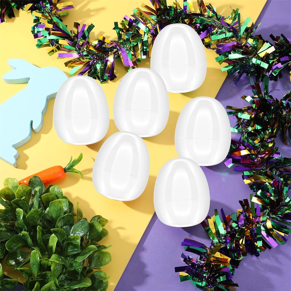 Tutuviw 20Pcs Small Translucent Fillable Easter Egg,Plastic Clear Easter Eggs, 3.5 Inch Empty Eggs Bulk for Easter Theme Party Favor Basket Stuffers,Bulk Easter Toy for Filling Candy,Party Favor - Image 8