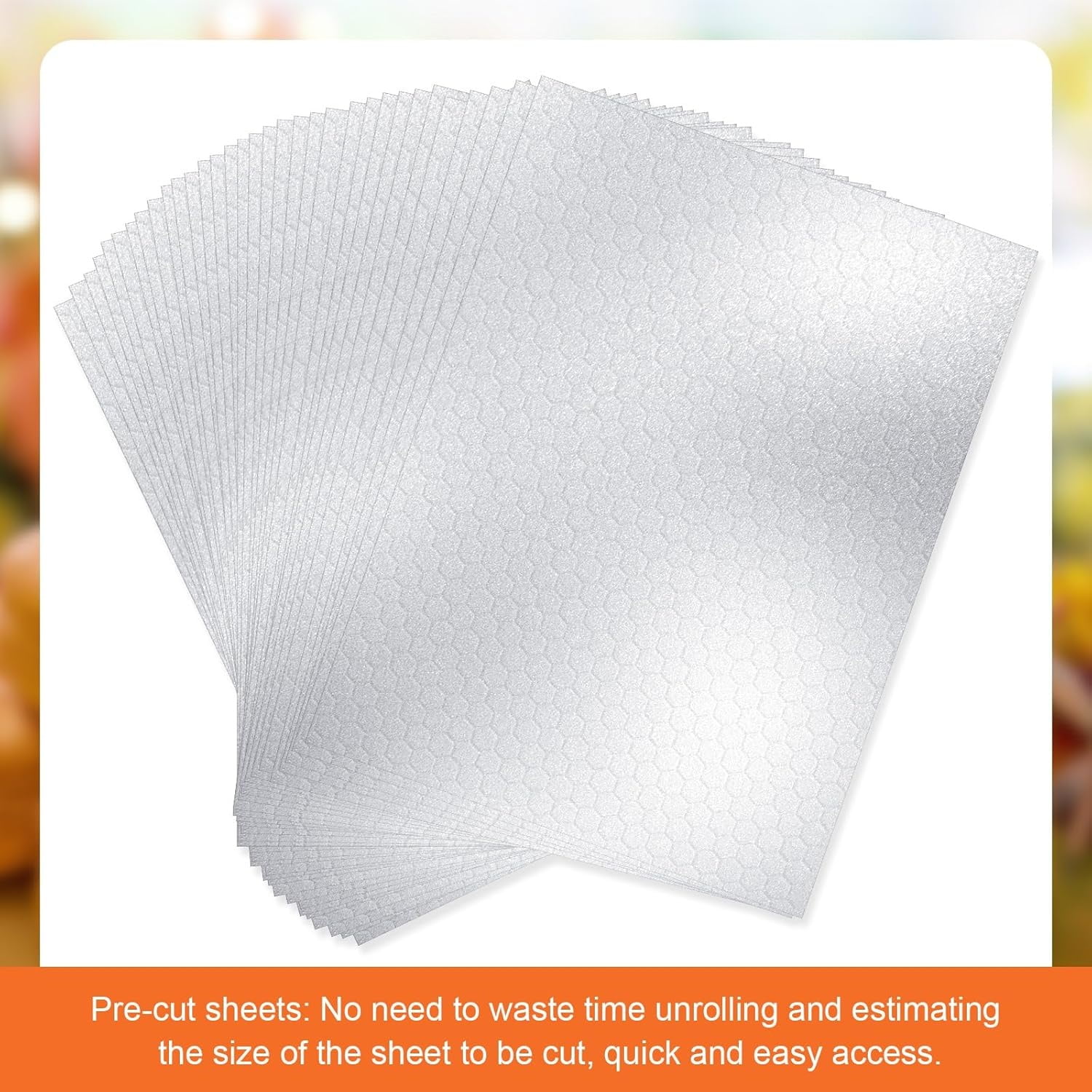 50Pack Aluminum Foil Sheets,QZS Portable Food Wrapping Sheets for Burritos,12