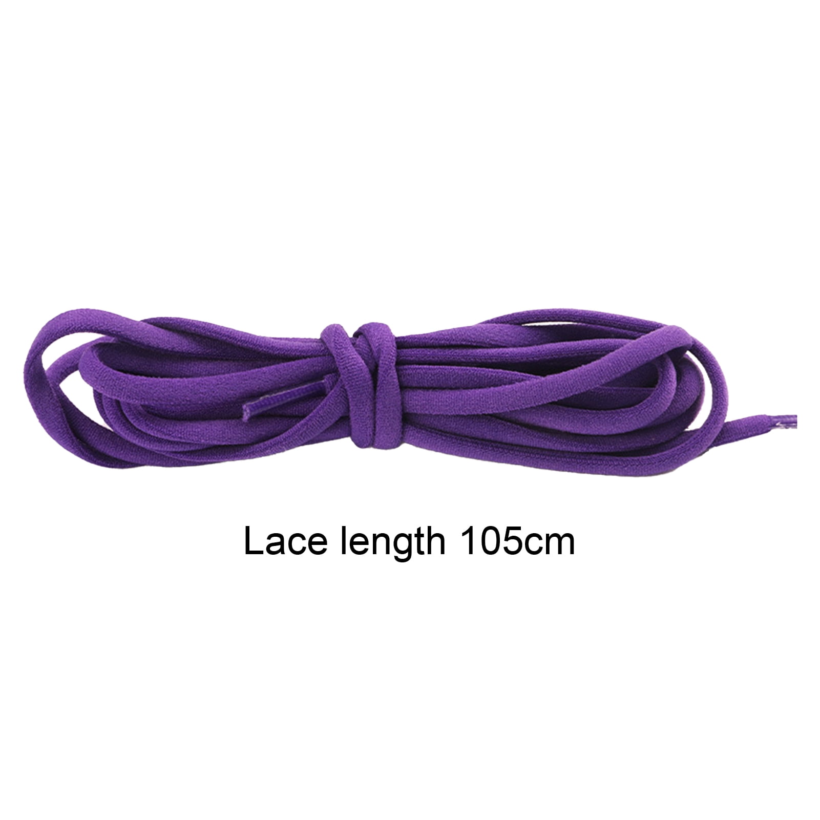 harmtty 1 Pair Sneaker Shoelaces Wear-resistant Elastic with Metal Buckles Lock Shoe Laces for Slip On Shoes,Black Blue - Image 5