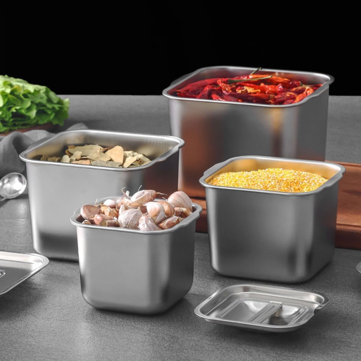 QZS Condiment Storage Container,6.3x4.7