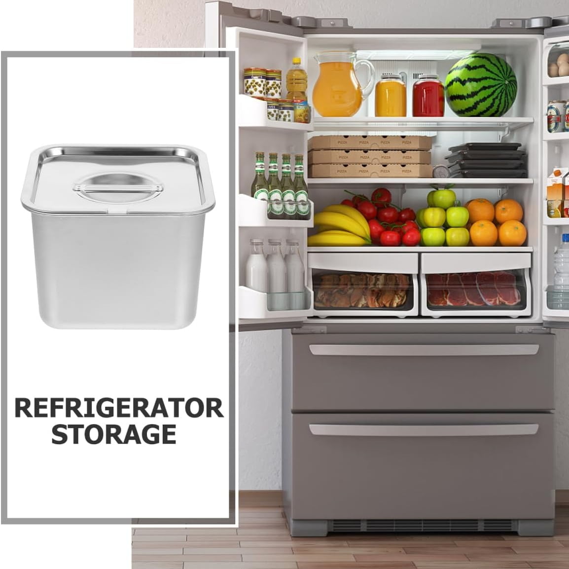 QZS Condiment Storage Container,6.3x4.7