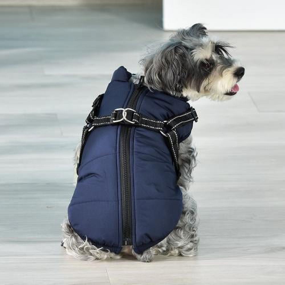 Warm Dog Jacket, Snowproof Windproof Waterproof Dog Winter Coat for Cold Weather - Soft Fleece Lining and Warm Thick Padded Dog Snow Coat for Puppy Small Medium Large Dogs 3XL Green - Image 1