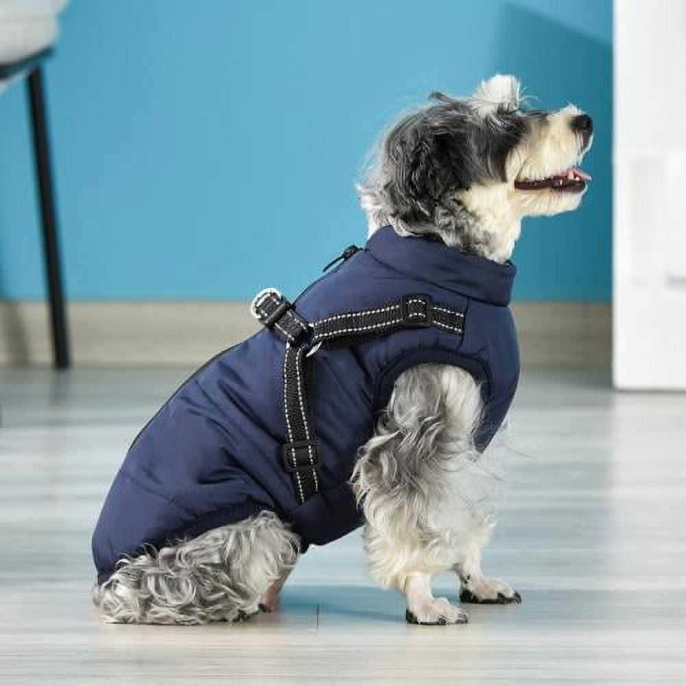 Warm Dog Jacket, Snowproof Windproof Waterproof Dog Winter Coat for Cold Weather - Soft Fleece Lining and Warm Thick Padded Dog Snow Coat for Puppy Small Medium Large Dogs 3XL Green - Image 3
