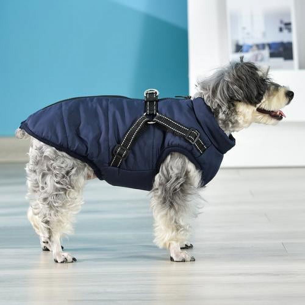 Warm Dog Jacket, Snowproof Windproof Waterproof Dog Winter Coat for Cold Weather - Soft Fleece Lining and Warm Thick Padded Dog Snow Coat for Puppy Small Medium Large Dogs 3XL Green - Image 4