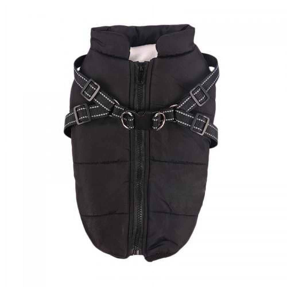 Warm Dog Jacket, Snowproof Windproof Waterproof Dog Winter Coat for Cold Weather - Soft Fleece Lining and Warm Thick Padded Dog Snow Coat for Puppy Small Medium Large Dogs XL black - Image 6