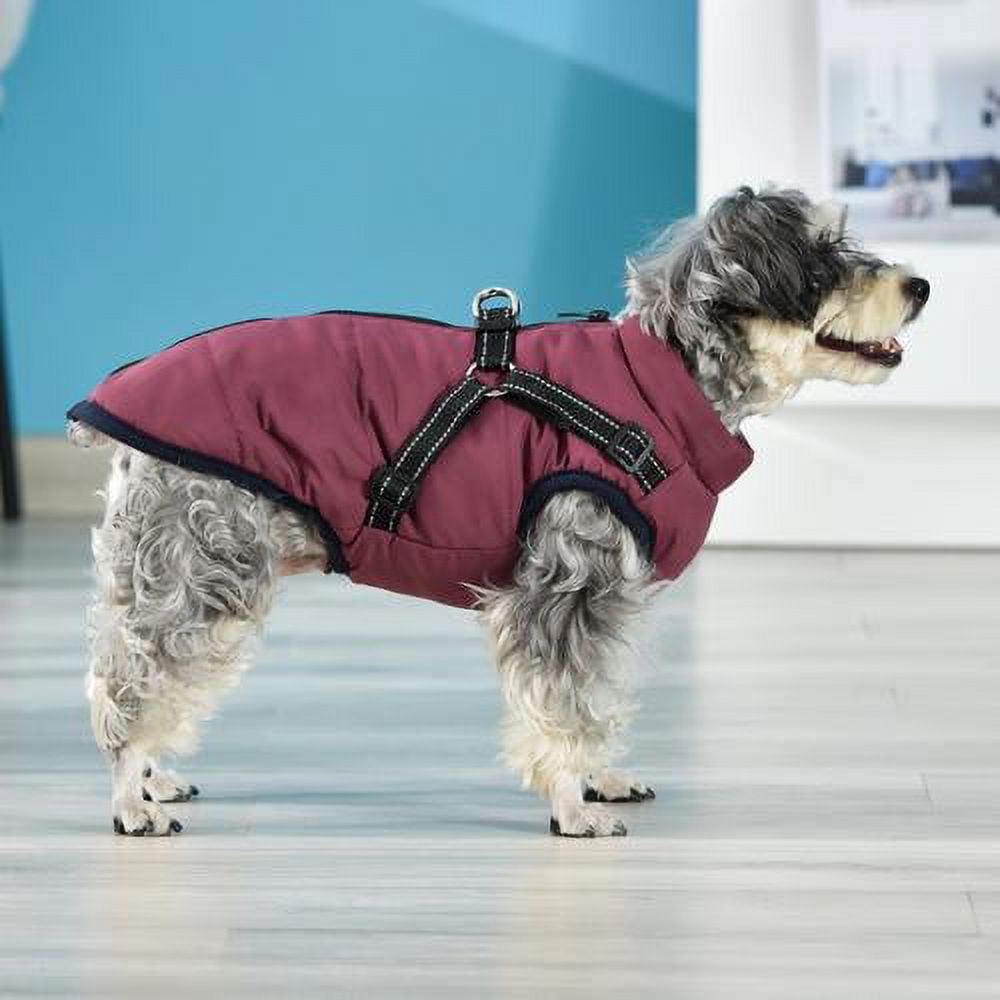 Warm Dog Jacket, Snowproof Windproof Waterproof Dog Winter Coat for Cold Weather - Soft Fleece Lining and Warm Thick Padded Dog Snow Coat for Puppy Small Medium Large Dogs M green, navy blue, red, purple, black - Image 2