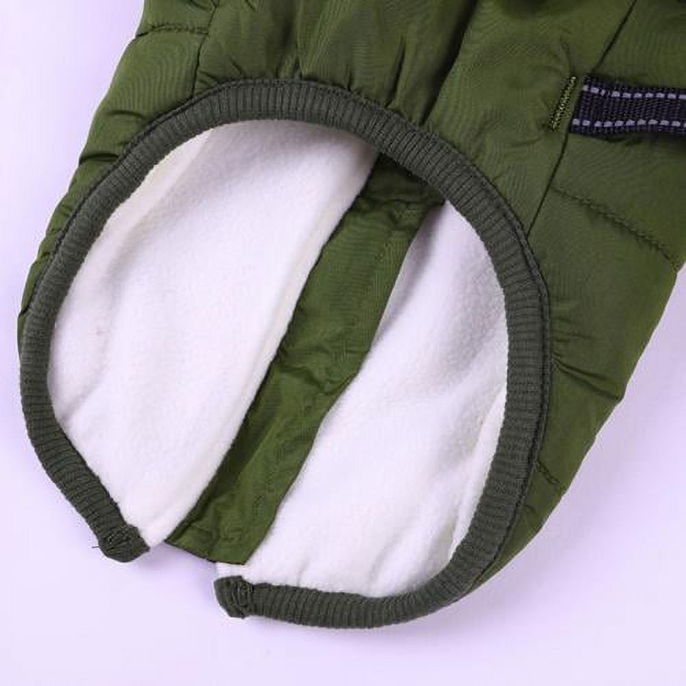Warm Dog Jacket, Snowproof Windproof Waterproof Dog Winter Coat for Cold Weather - Soft Fleece Lining and Warm Thick Padded Dog Snow Coat for Puppy Small Medium Large Dogs 4XL green, navy blue, red, purple, black - Image 8