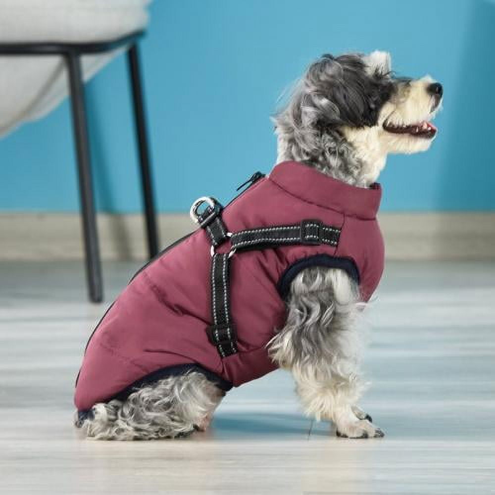 Warm Dog Jacket, Snowproof Windproof Waterproof Dog Winter Coat for Cold Weather - Soft Fleece Lining and Warm Thick Padded Dog Snow Coat for Puppy Small Medium Large Dogs XXL green, navy blue, red, purple, black - Image 1