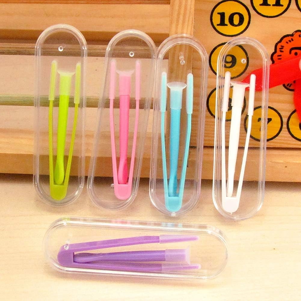 10Pack Portable Soft Contact Lens Remover Tool,QZS Contact Applicator & Inserter with Tip,Includes Tweezers & Soft Scoop for Home & Travel - Image 5