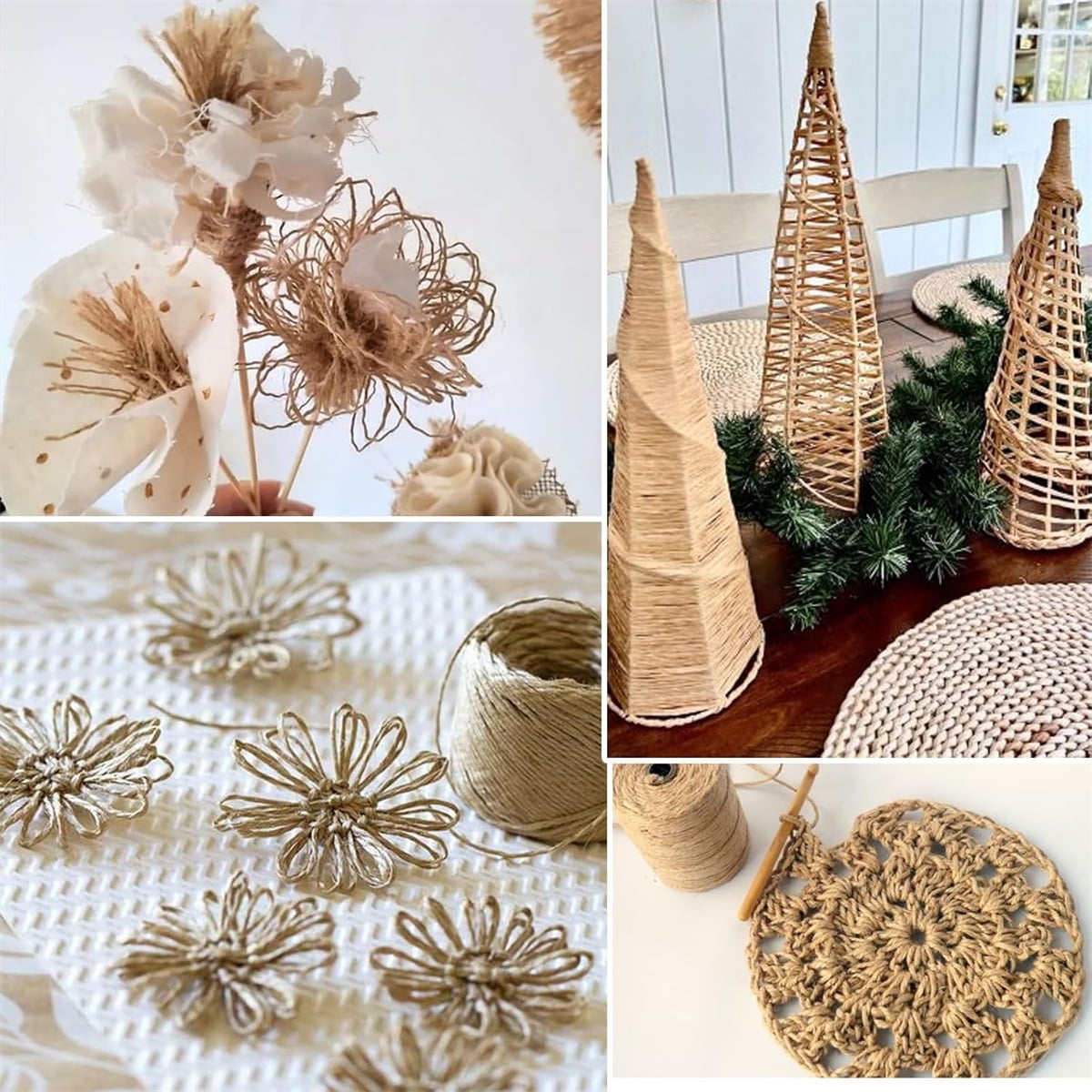1 Rolls Floral Bind Wire Wrap Twine,Tutuviw Vine Wire Waterproof Paper Wrapped Rope Metal Wire for Flower Bouquets Flower Crowns, Artificial Flower Making, DIY Projects,Wedding Decorating (Brown) Light Brown - Image 8