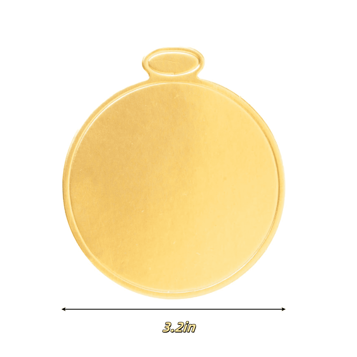 Gold Round Cake Base,Set of 50 Durable Round Mini Dessert Boards,QZS Portable Mousse Base,Mousse Paper Board,Cupcake Trays for Dessert Display.3.2In 3.2