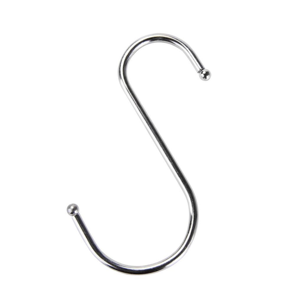 Stainless Steel S Hooks,Heavy Duty Hanging Hooks for Kitchen, Closet & Garage - Multi-Purpose Utility Hooks for Pots, Pans, Clothes, Towels & Organizers,Rust-Resistant,Space Saving Hangers Silver - Image 2