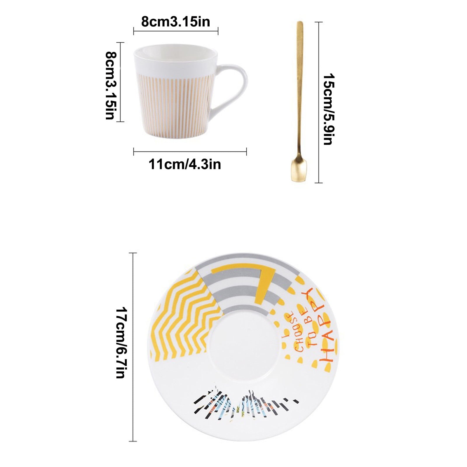 Optical Illusion Ceramic Coffee Mug,Rotating Cup Creates Moving Reflection Design, Unique Novelty Tea & Espresso Cup with Anti-Slip Base, Smooth Handle,Fun Gift for Coffee Lovers - Image 4