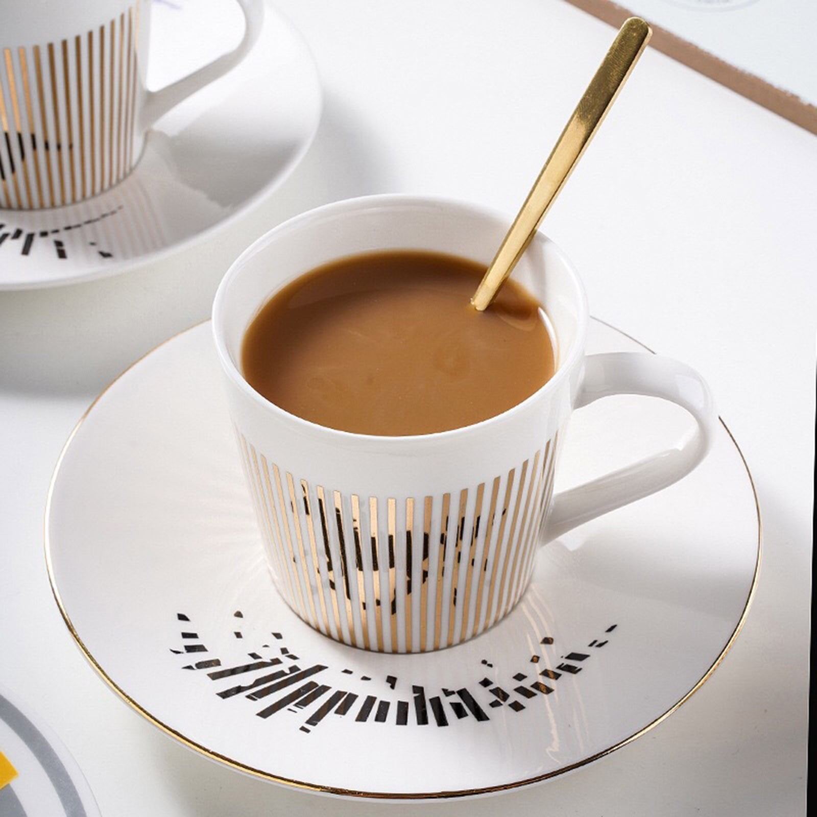 Optical Illusion Ceramic Coffee Mug,Rotating Cup Creates Moving Reflection Design, Unique Novelty Tea & Espresso Cup with Anti-Slip Base, Smooth Handle,Fun Gift for Coffee Lovers - Image 5