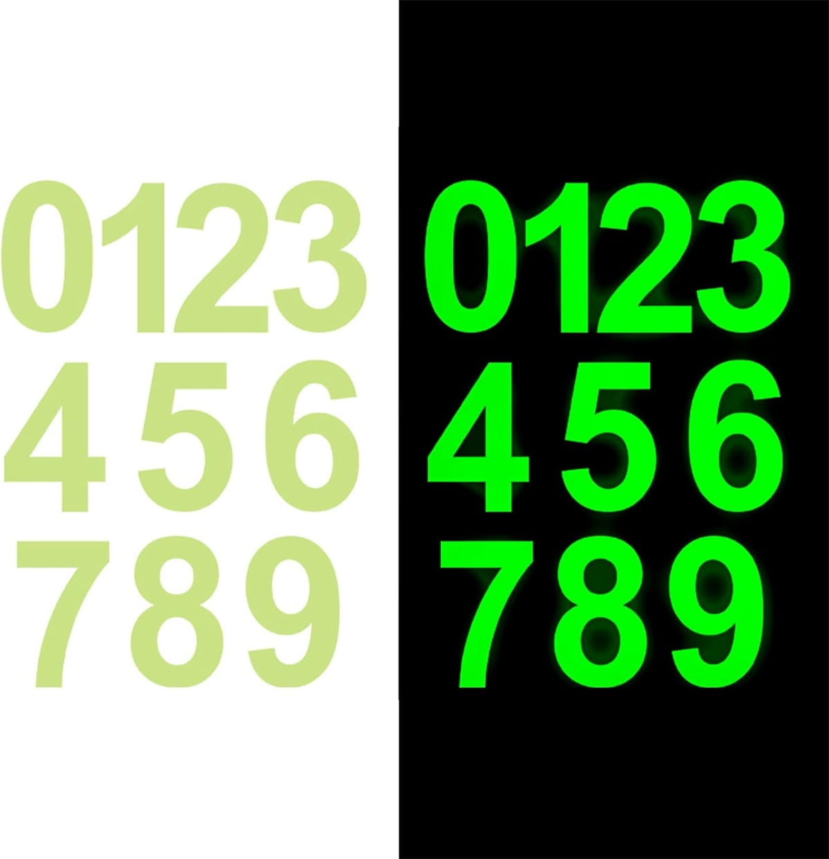 Tutuviw 30 Pcs Glow-in-Dark Mailbox Number Stickers,Reflective Number Mailbox Decals,Waterproof Vinyl Stickers for Signs,Door,Cars,Trucks Home,Business,Address (0-9 Numbers) - Image 5