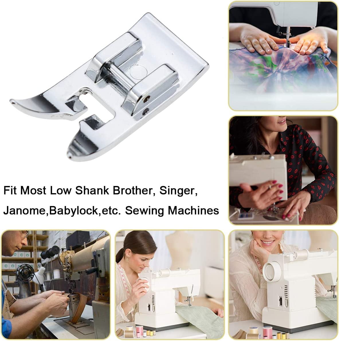 Universal zigzag presser foot straight stitch sewing machine presser foot suitable for Singer/Brother low shank models - Image 5