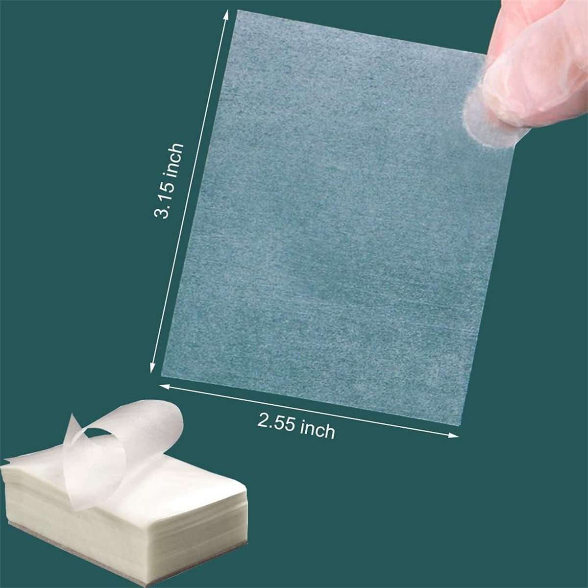 Edible Glutinous Rice Paper Tutuviw 1200Pcs Candy Coated Wrapping Paper Edible Candy Wrappers Sheets,Edible Wafer Paper,Transparent Rice Paper for Homemade Tanghulu Wrapper (2.6x3.2in) - Image 2