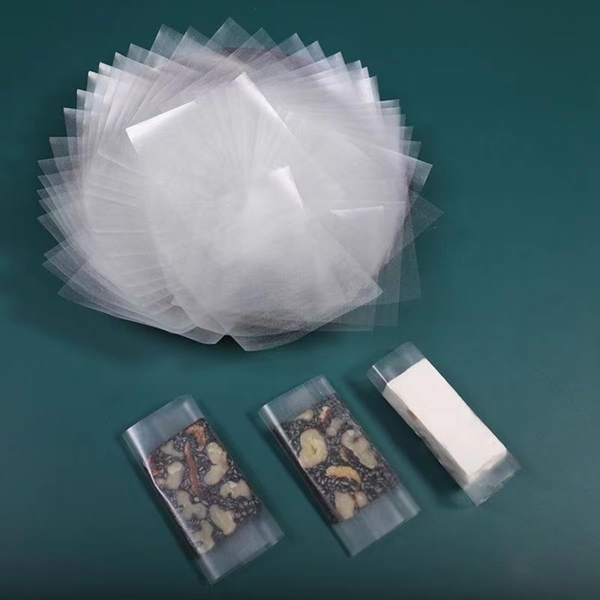 Edible Glutinous Rice Paper Tutuviw 1200Pcs Candy Coated Wrapping Paper Edible Candy Wrappers Sheets,Edible Wafer Paper,Transparent Rice Paper for Homemade Tanghulu Wrapper (2.6x3.2in) - Image 8