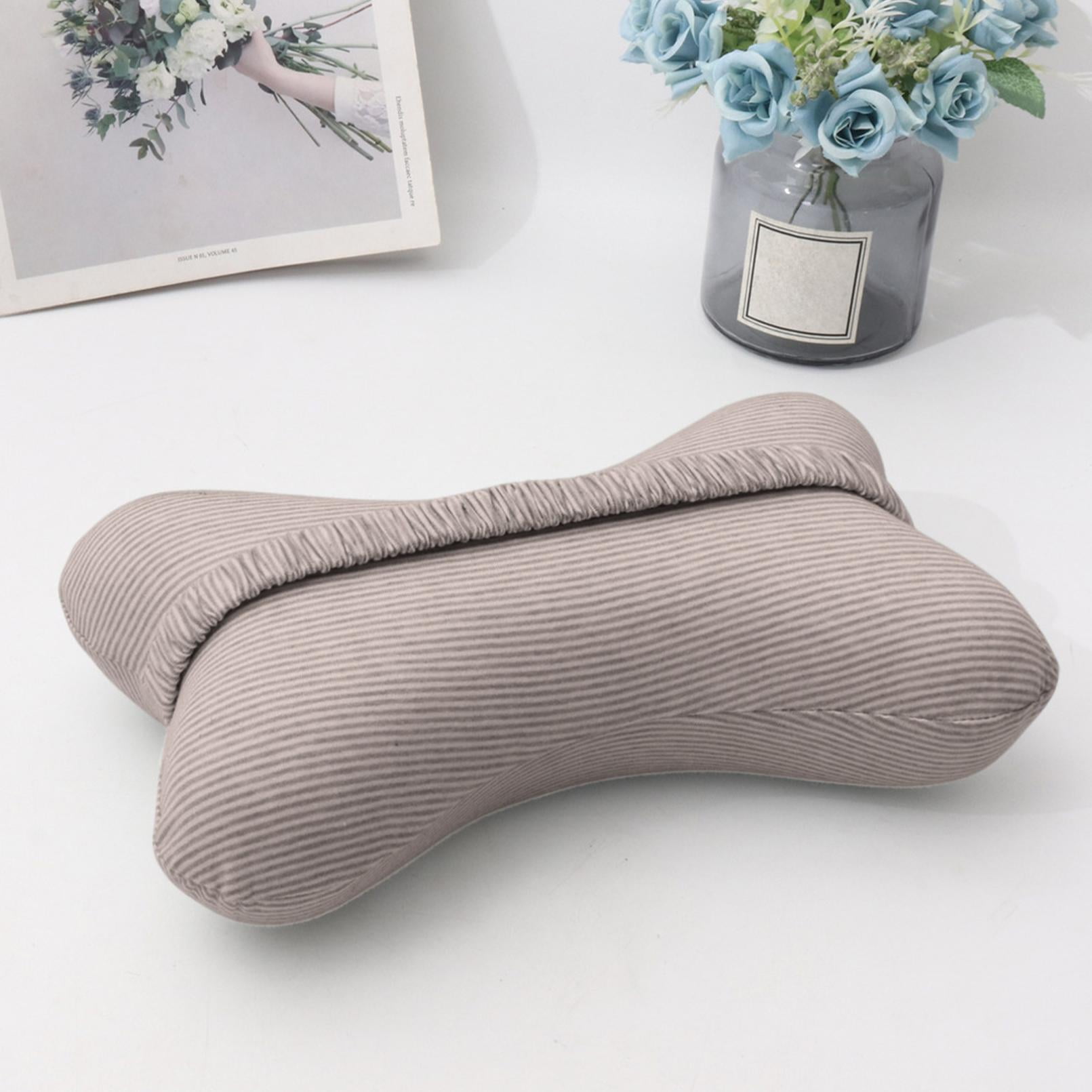 Clearance! Upgraded Dog Bone Shaped Travel Neck Pillows with Washable Removable Cover Memory Foam Car Bus Truck Driving Comfort Head Rest Support 10