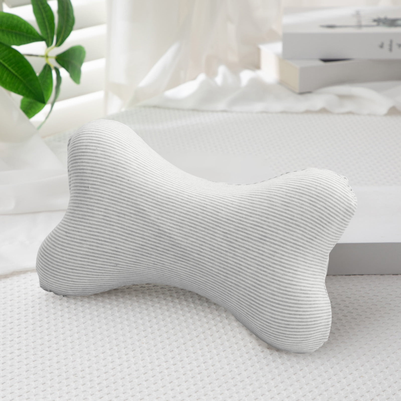 Clearance! Upgraded Dog Bone Shaped Travel Neck Pillows with Washable Removable Cover Memory Foam Car Bus Truck Driving Comfort Head Rest Support 10