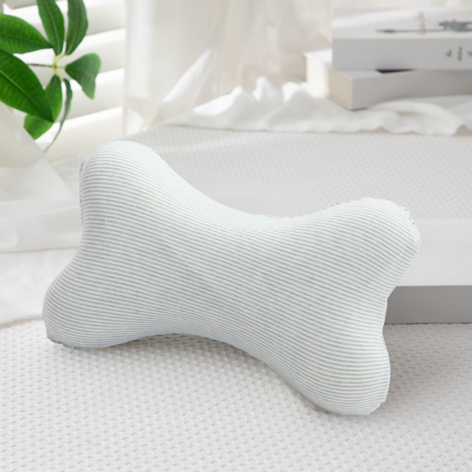 Clearance! Upgraded Dog Bone Shaped Travel Neck Pillows with Washable Removable Cover Memory Foam Car Bus Truck Driving Comfort Head Rest Support 10